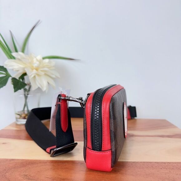 NWT Coach Carrier Phone Crossbody In Colorblock Signature Canvas - Picture 3 of 7